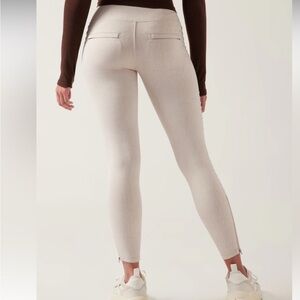 Athleta Cream Skinny High-Waisted Pants